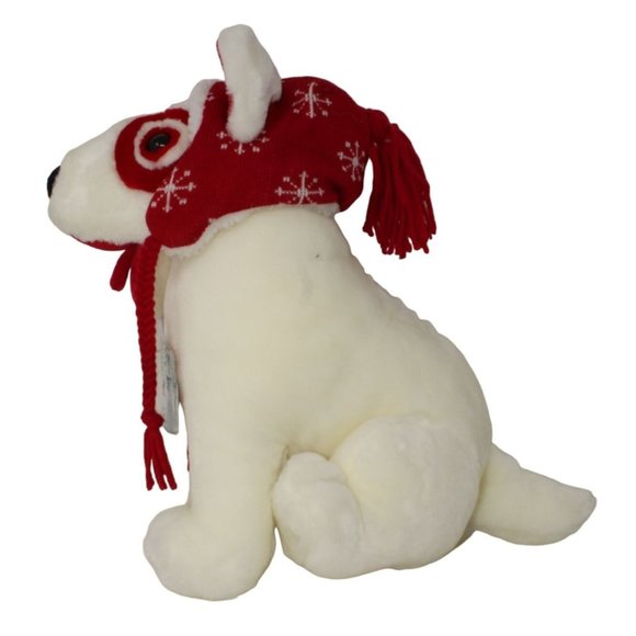 Vintage 2001 Target Bullseye Plush Dog Red Ski Winter Hat 15" Plush Stuffed Anim - Picture 3 of 6
